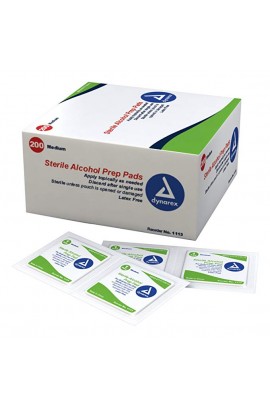 [美國直送 醫用品牌 ] Dynarex Sterile Alcohol Pads 70% 酒精消毒濕巾 (獨立包裝 散裝 20塊)  